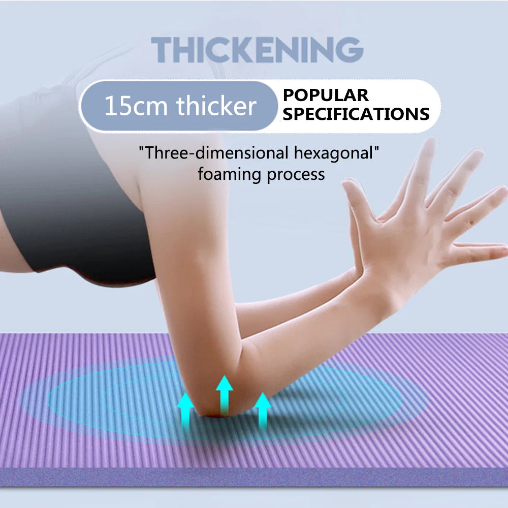 Anti-Slip Yoga Mat Thickness (15mm)
