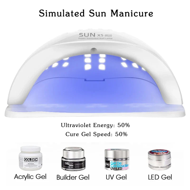 LED Nail Dryer UV Lamp for Gel Polish (72W)