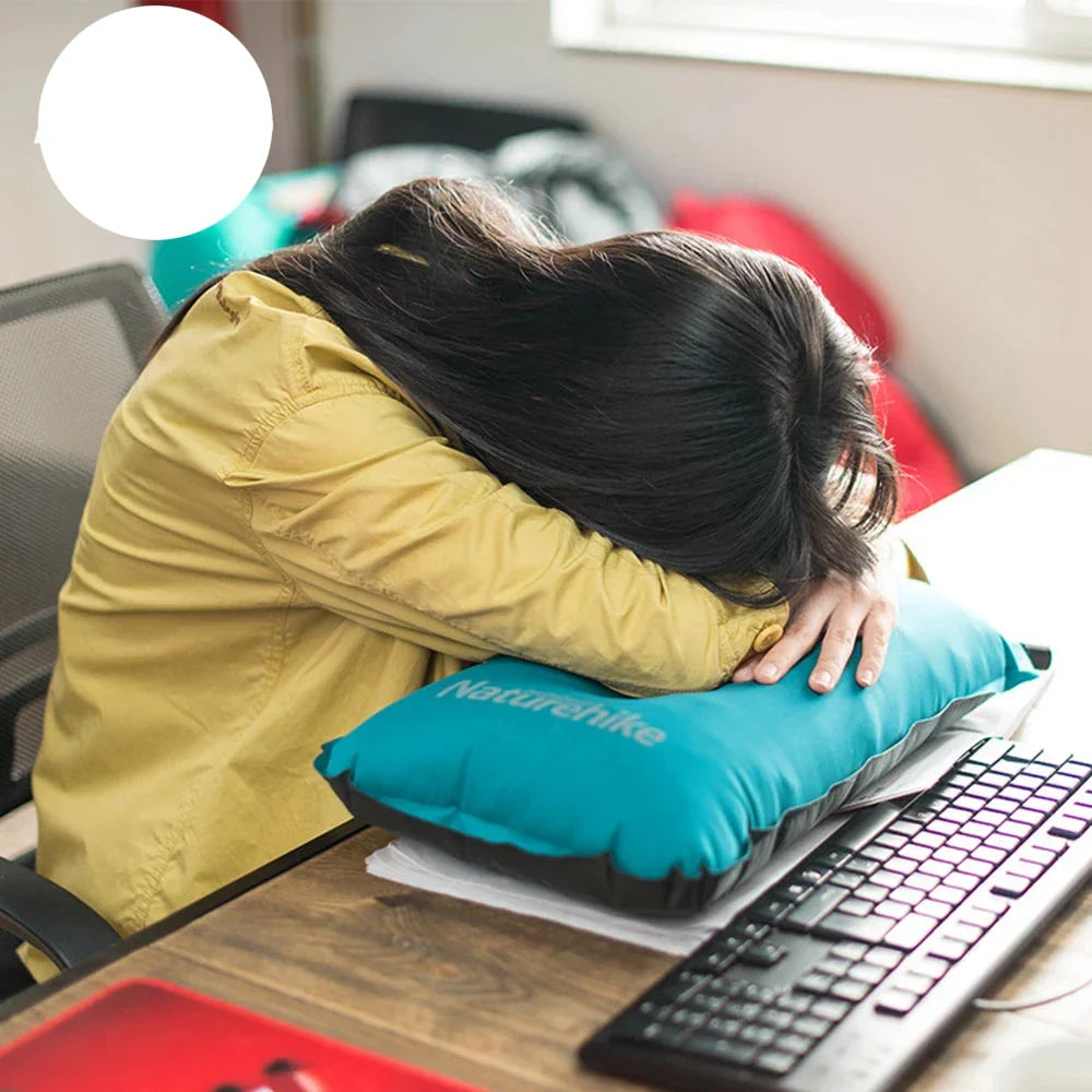 Self-Inflating Travel Pillow Compact Ultralight Camping Pillow