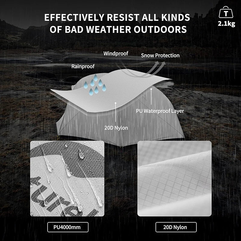 Star River 2-Person Ultralight Waterproof Camping Tent