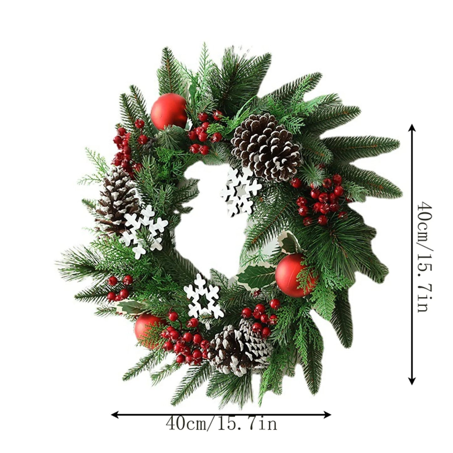 Artificial Christmas Wreath Door Hanging Decor