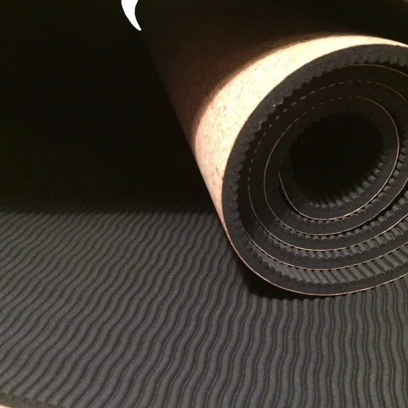 Non-Slip Cork Yoga Mat for Fitness & Pilates