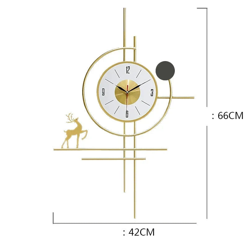 Luxury Fashion Wall Art Clock | 42x66 cm