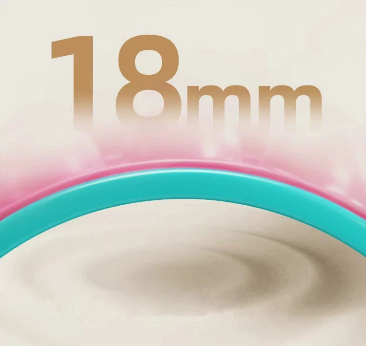 Yoga Wheel and Shoulder Roller – Deep Massage Pilates Circle, Rose Red