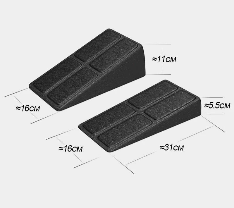 Deadlift Squat Foot Pad Auxiliary Force Device - Black (Three-Piece Set)
