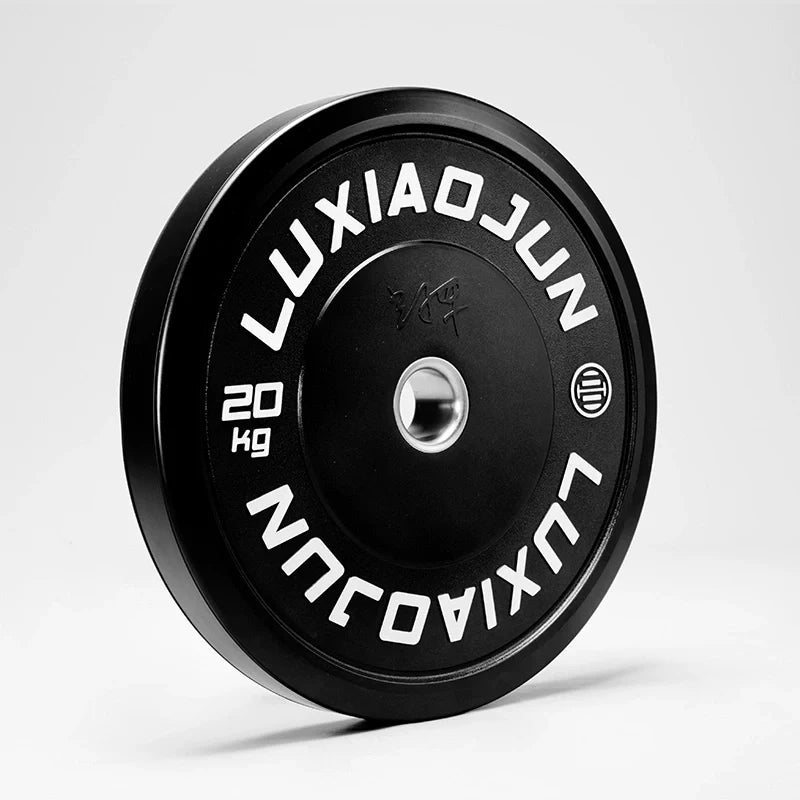 D Series Black Rubber Barbell Plates (150KG) - Weight Set