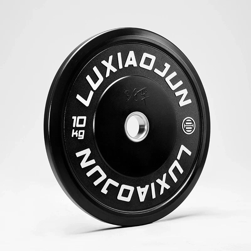 D Series Black Rubber Barbell Plates (150KG) - Weight Set
