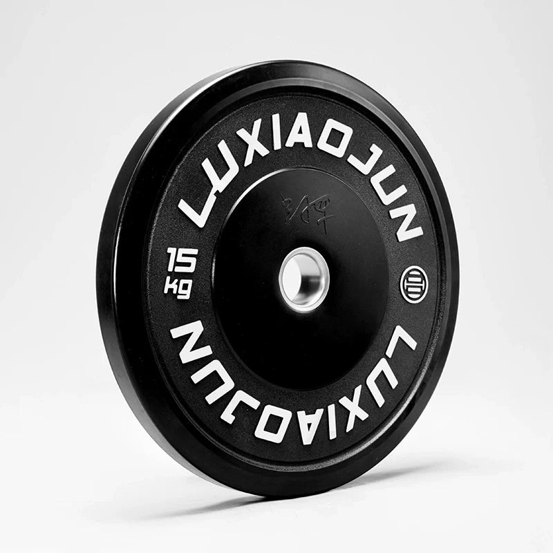 D Series Black Rubber Barbell Plates (150KG) - Weight Set