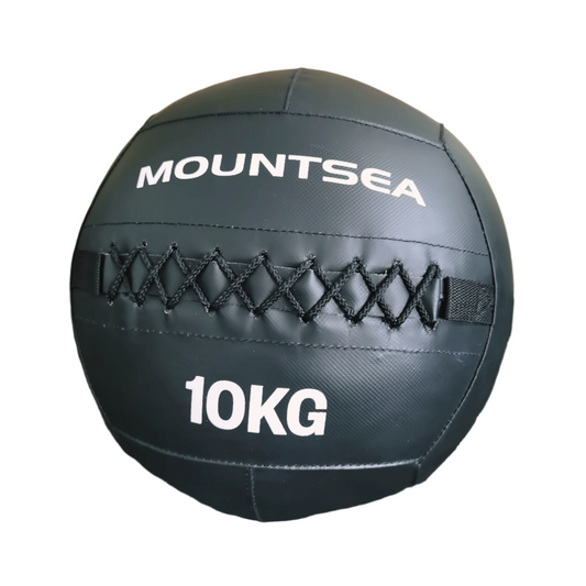 10kg Fitness Soft Medicine Ball | 35cm Diameter | Black Wall Ball