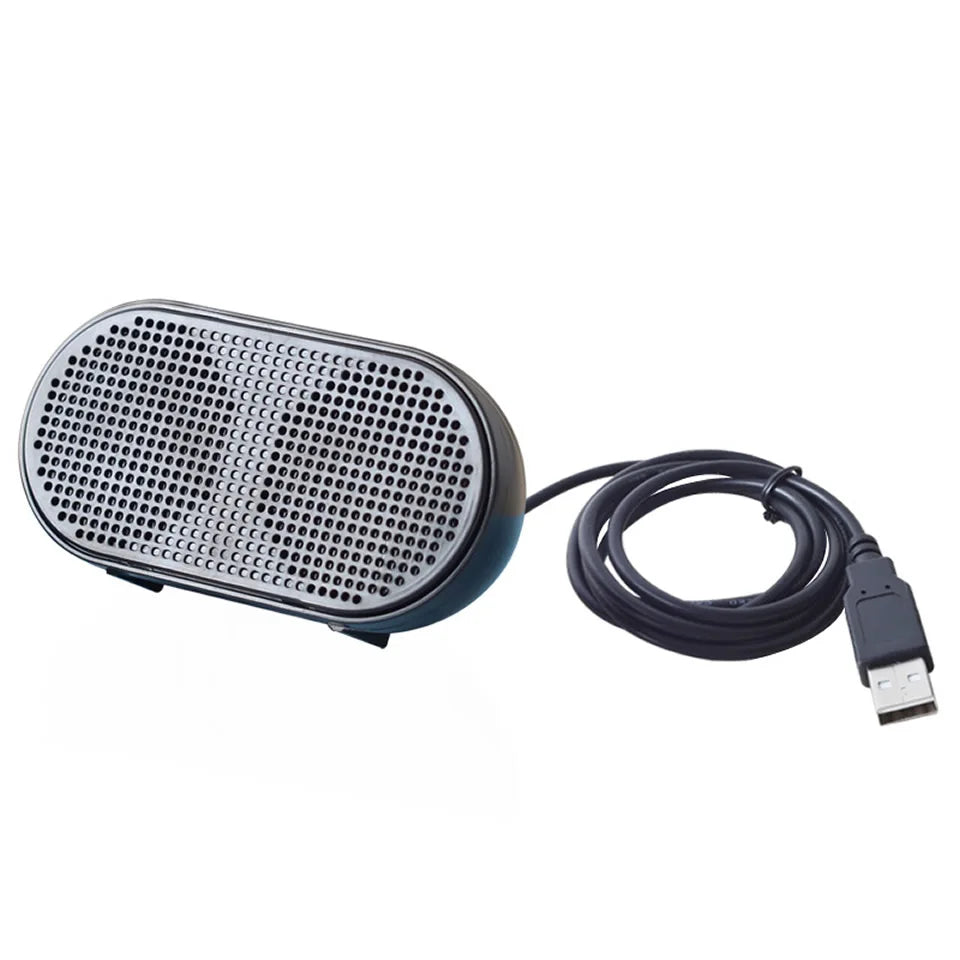 Portable USB Mini Speaker Stereo for PC & PS4 (Black)