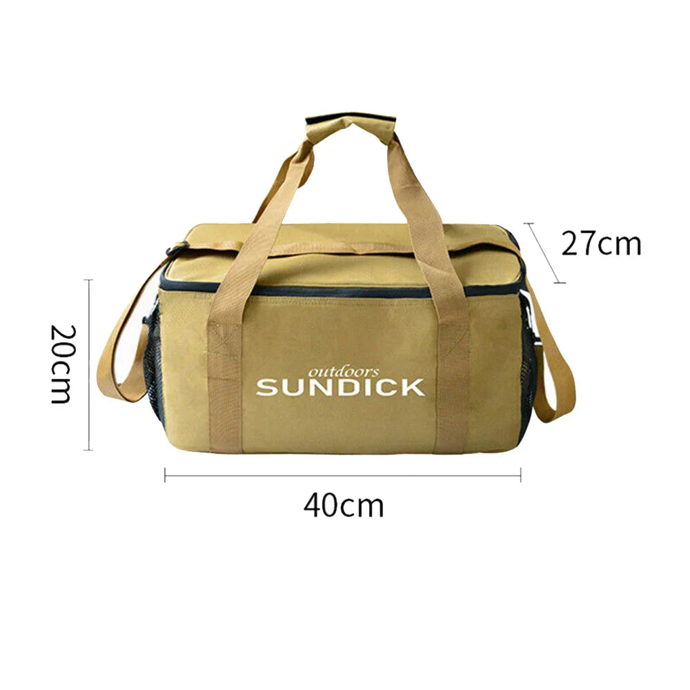 Waterproof Outdoor Travel Cooler & Lunch Box (Khaki)