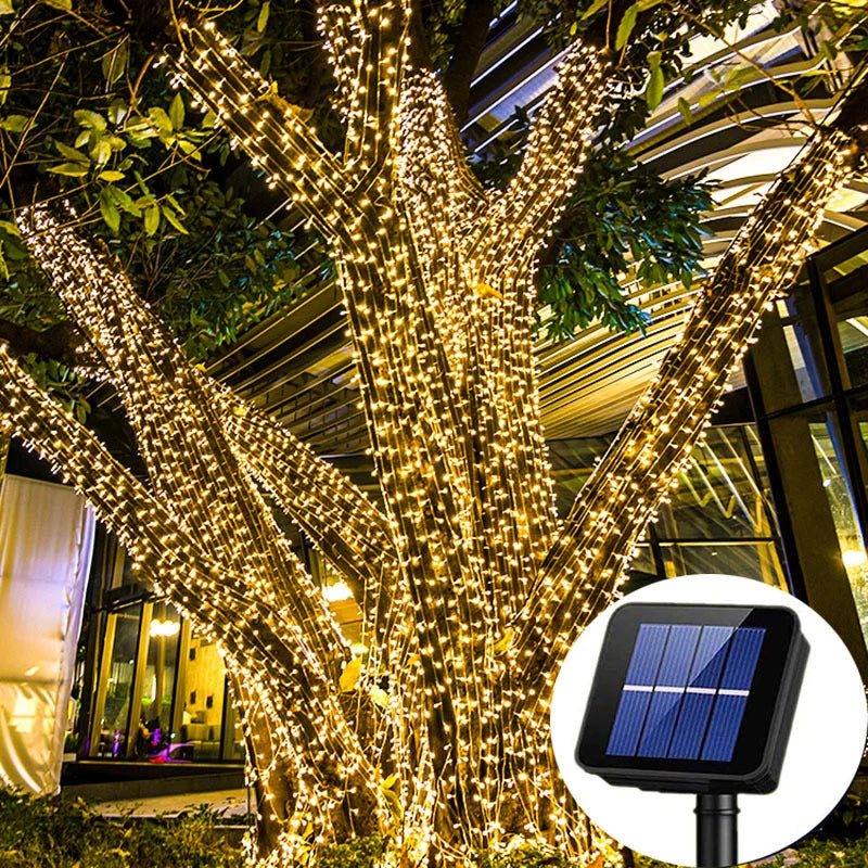 Outdoor Solar Fairy String Lights LED Waterproof
