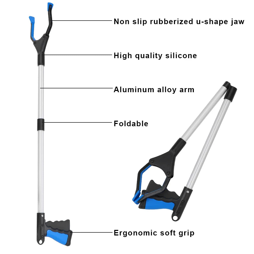 Foldable Grabber Reacher Tool – Collapsible Garbage Picker