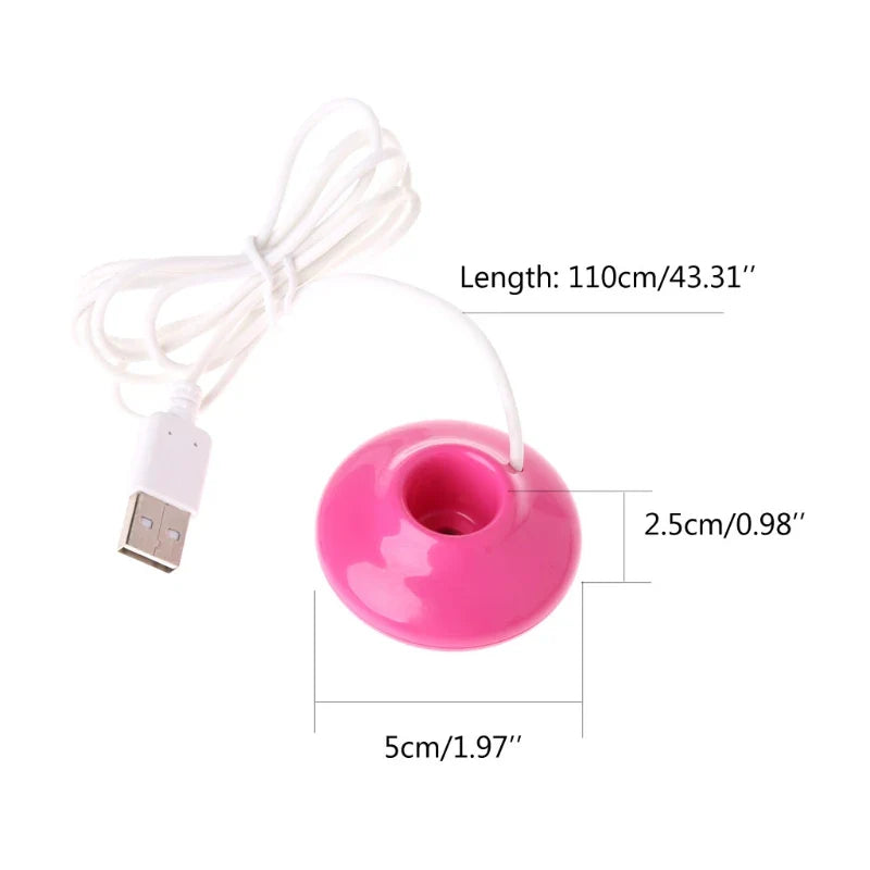 Portable Mini UFO Negative Ion Humidifier Doughnut-Pink