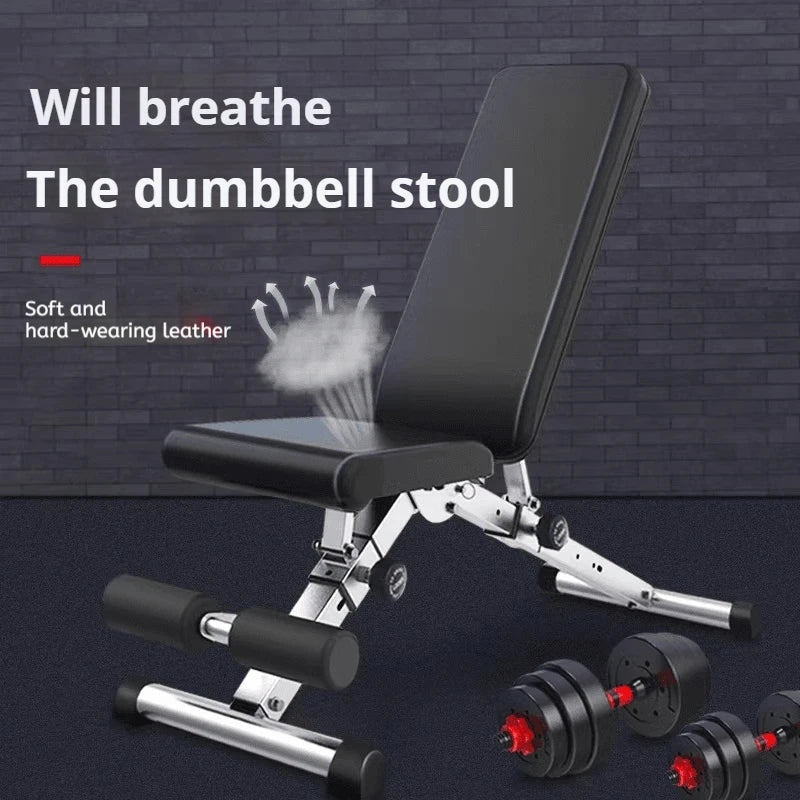 Foldable Multi-Function Dumbbell Bench Set