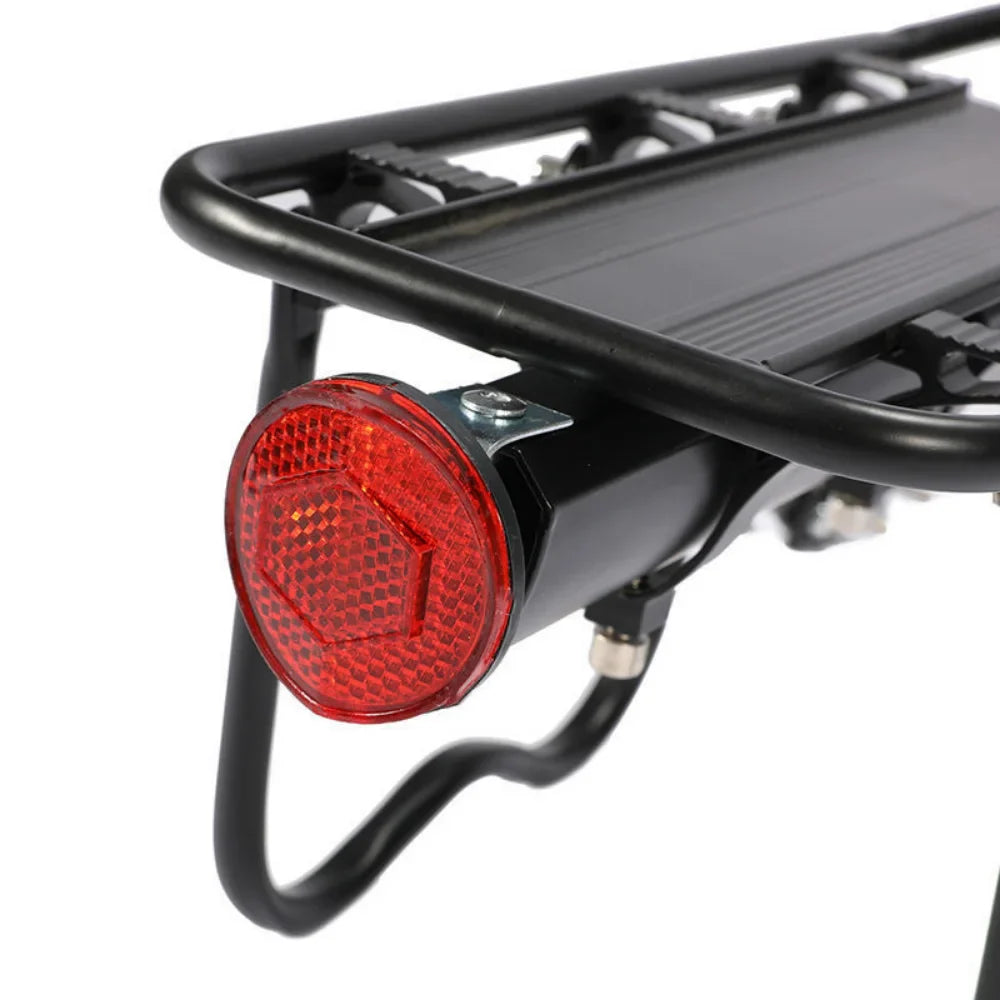 Bicycle Rear Shelf Aluminum Black for Mountain and Road Bikes