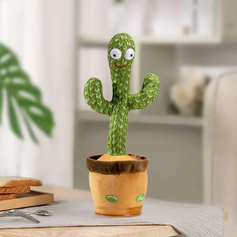 Rechargeable Dancing Cactus Plush Toy for Kids