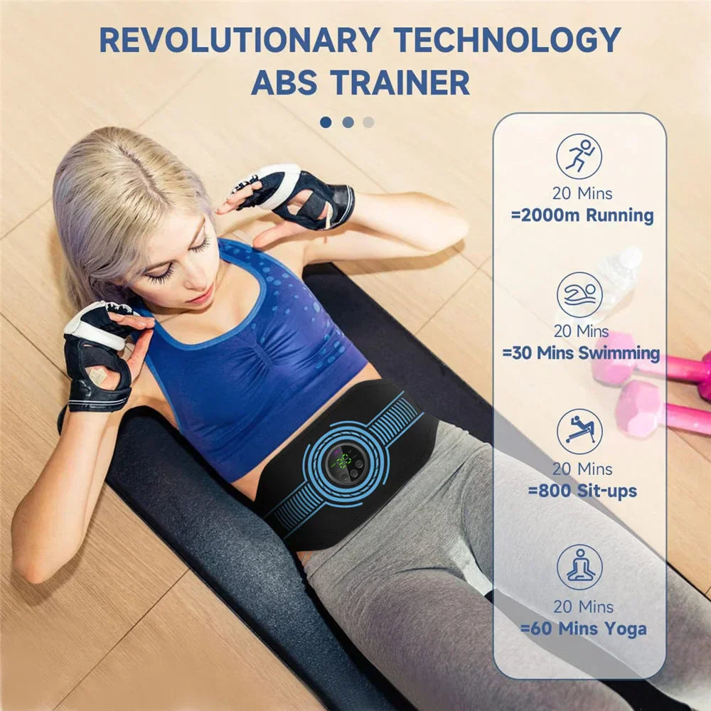 Intelligent EMS Waist Belt for Effective Abdominal Muscle Stimulation
