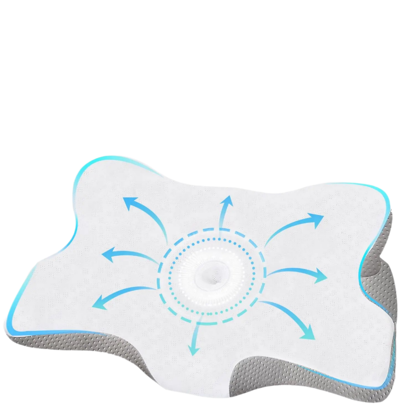 Orthopedic Memory Foam Cervical Pillow Support White