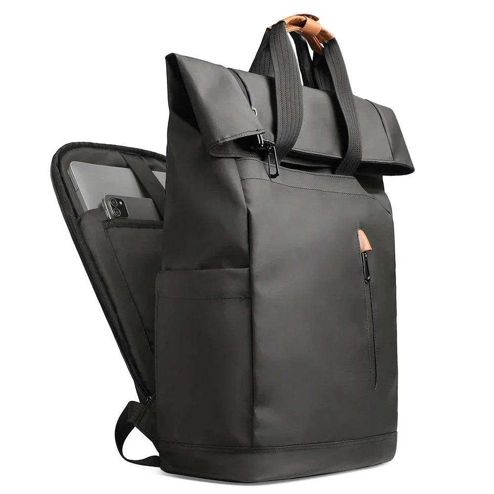 Ravel Expandable Laptop Backpack Waterproof Black