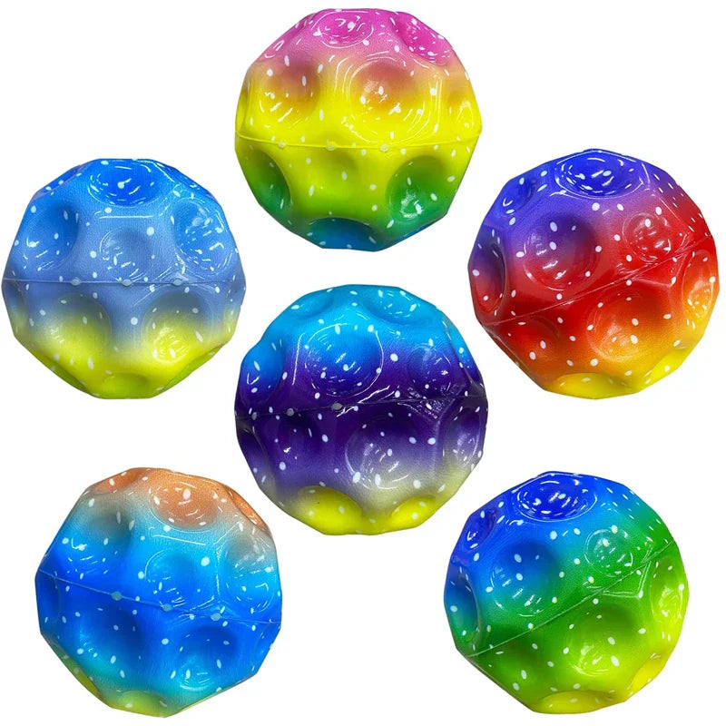 3Pcs Galaxy Moon Ball Extreme High Bouncing Ball