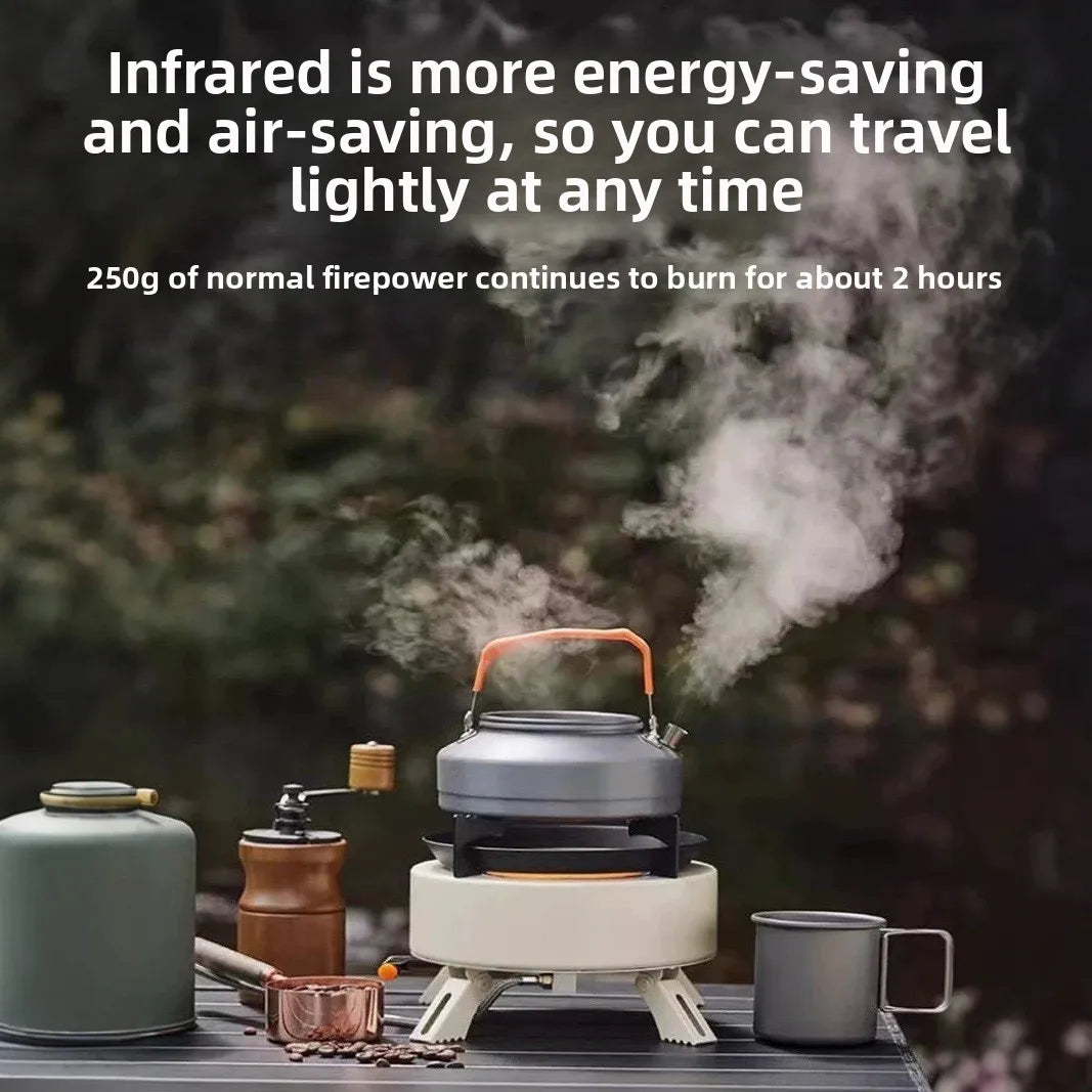 12800W Infrared Camping Gas Stove White