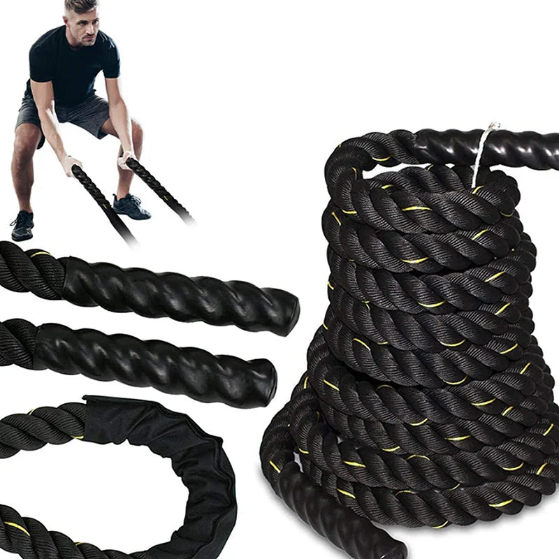 Power Training Battle Rope for Home Gym Workouts