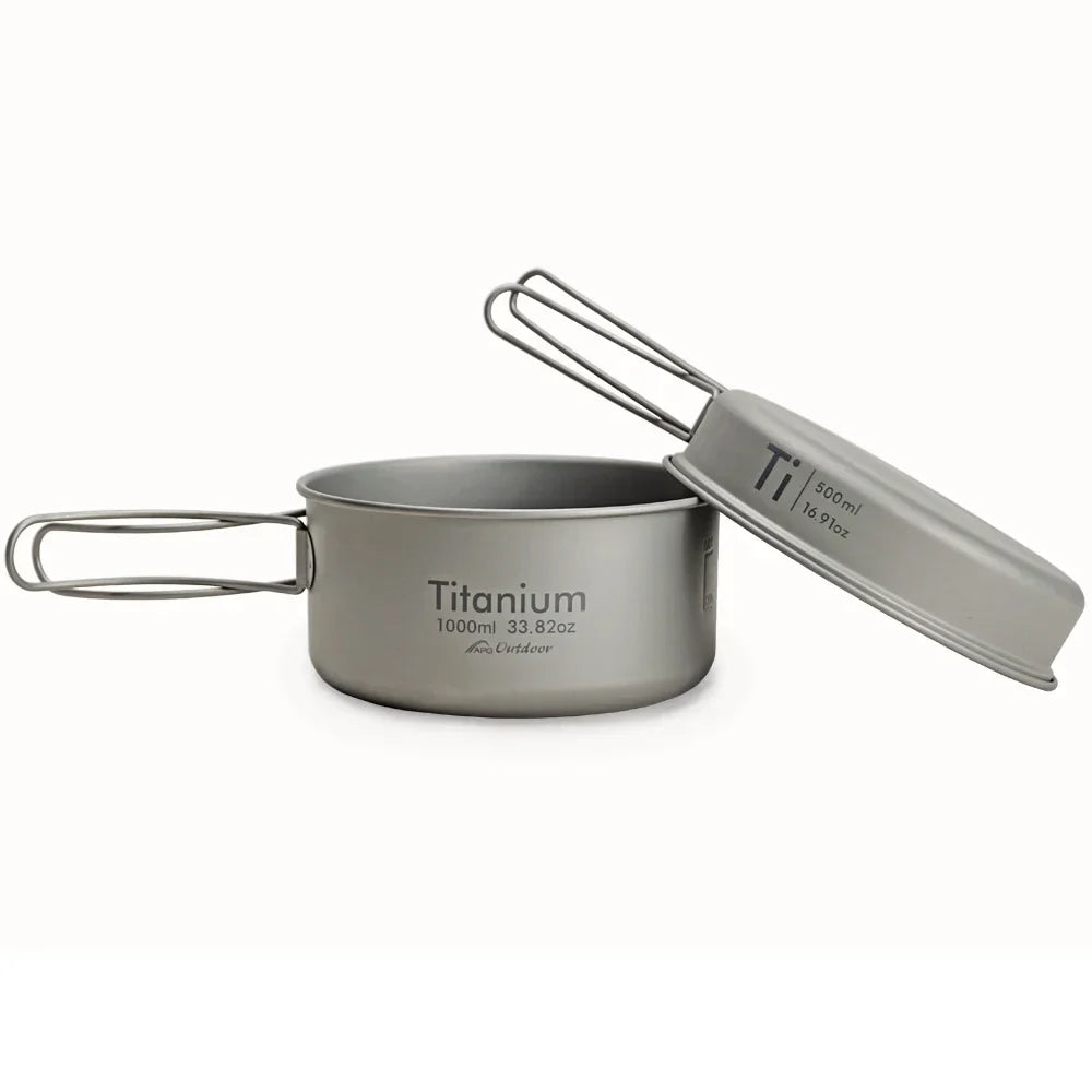 Titanium Pan Bowl Set 1000ml Grey