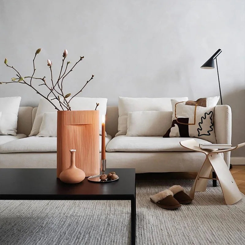 NEOBA Stool Ins Danish Butterfly Chair Stool(Beige)