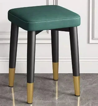 Green Stackable Light Luxury Square Stool