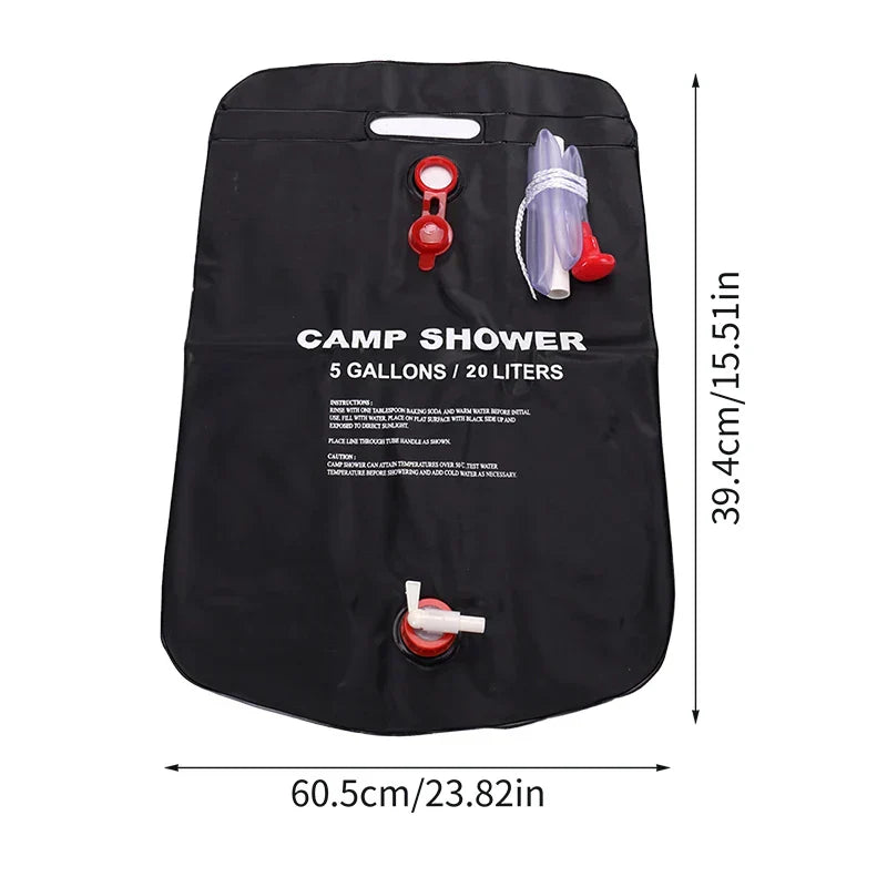 20L Foldable Solar Shower Bag