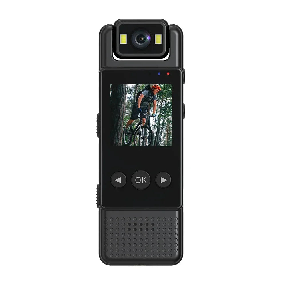 Mini 1080P Body Camera Digital with 64GB Black