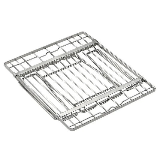 Stainless Steel Telescopic Folding Storage Rack Stand Silver