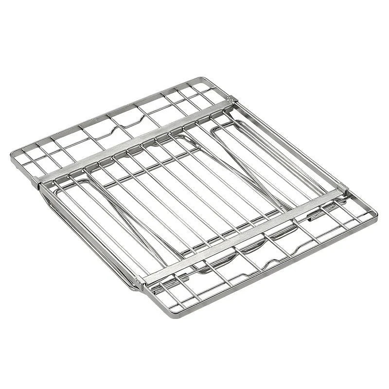 Stainless Steel Telescopic Folding Storage Rack Stand Silver