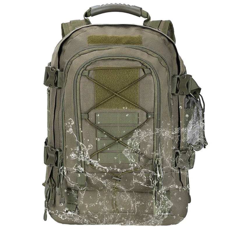 60L Expandable Tactical Backpack Molle Green