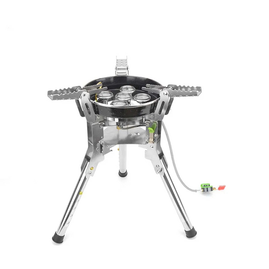 Camping Gas Stove 7400W High-Power Silver