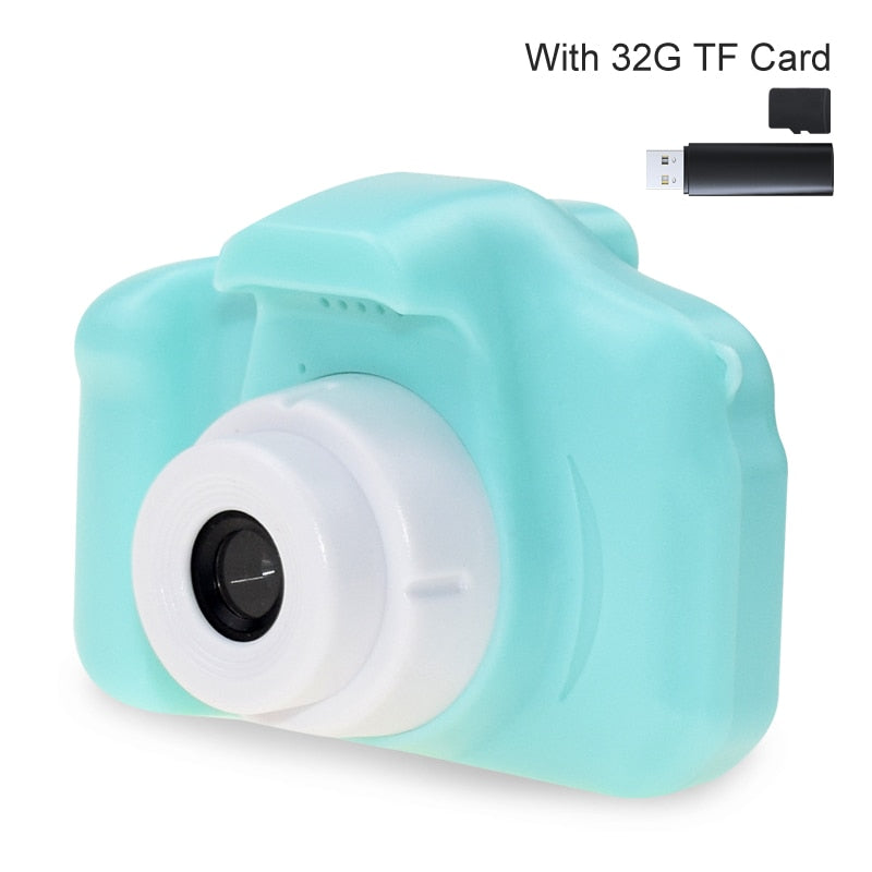 Mini Cartoon Photo Camera Toys 2 Inch HD Screen Childrens Digital Camera Video Recorder Camcorder Toys for Kids Girls Gift