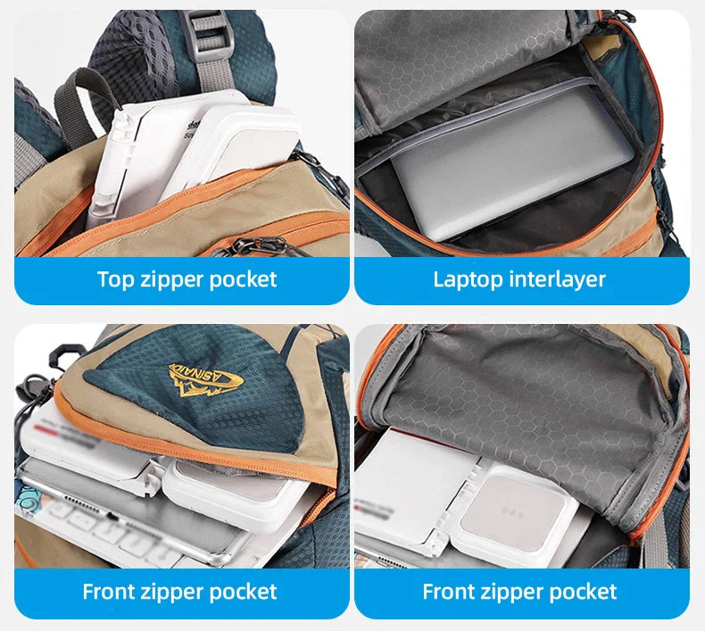 Climbing Camping Backpack Gear Storage Blue