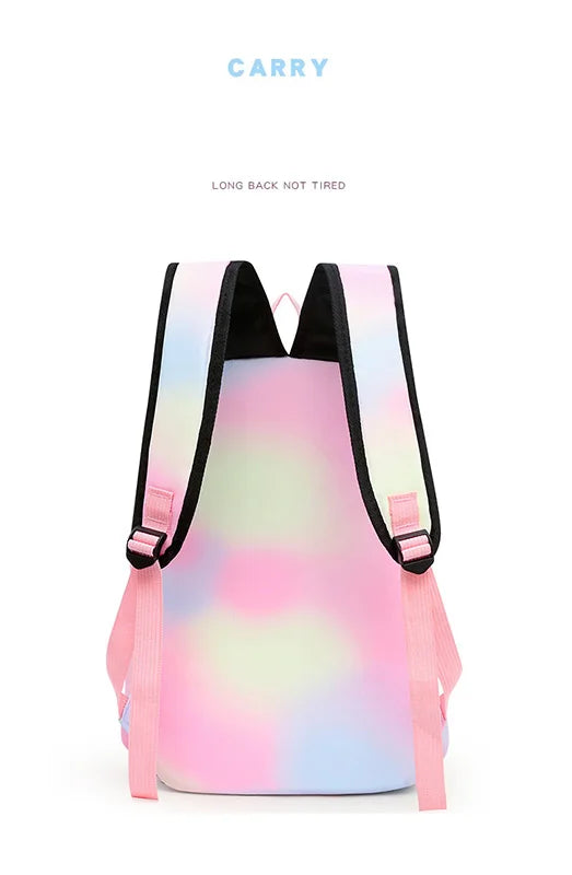 3 PCS Lilo & Stitch Colorful Backpack Set (Includes Lunch Bag)