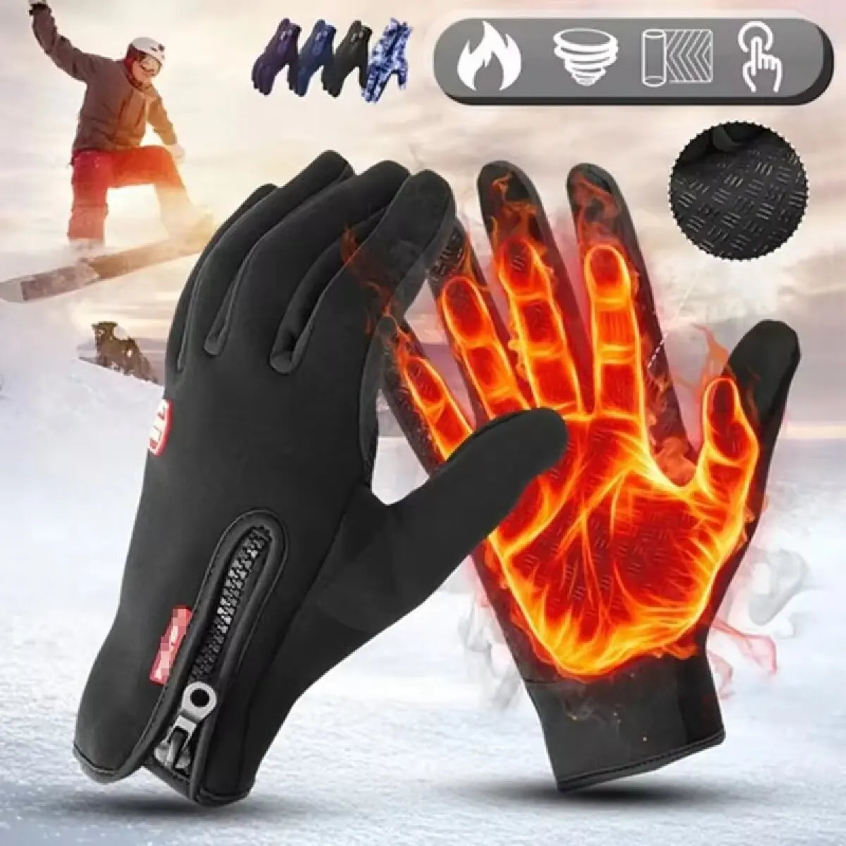 Touchscreen Waterproof Winter Gloves for Outdoor Sports