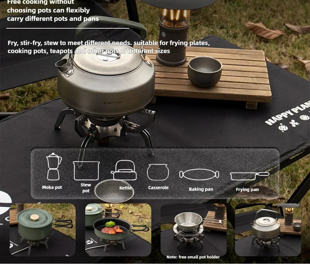 Ultralight Folding Infrared Mini Camping Stove Silver