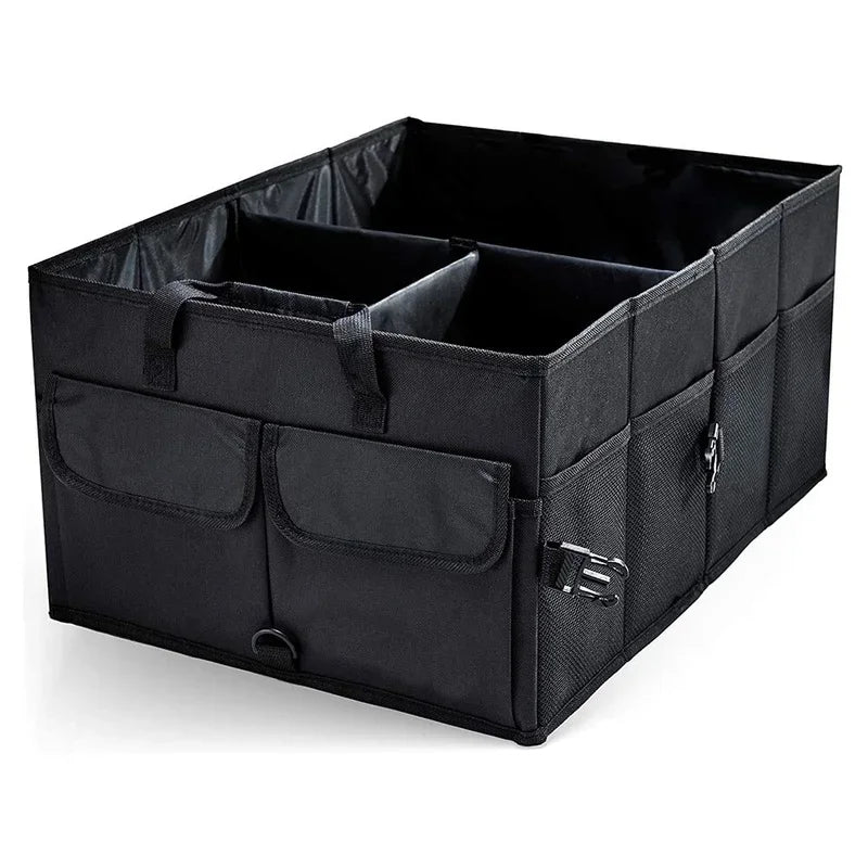 Large Capacity Collapsible Car Trunk Organizer Storage Box Black