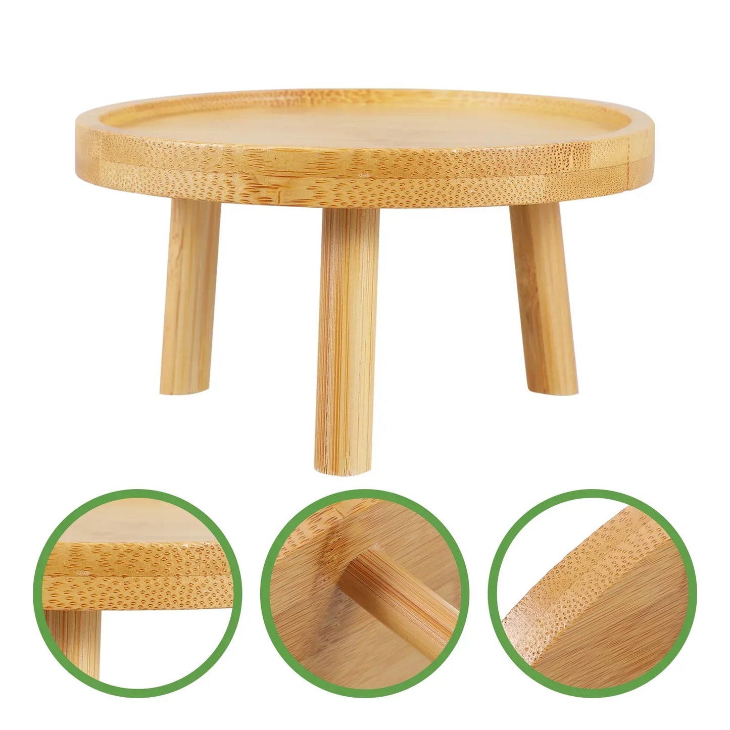 Outdoor Stand Pot Flower Wood Wooden Stool