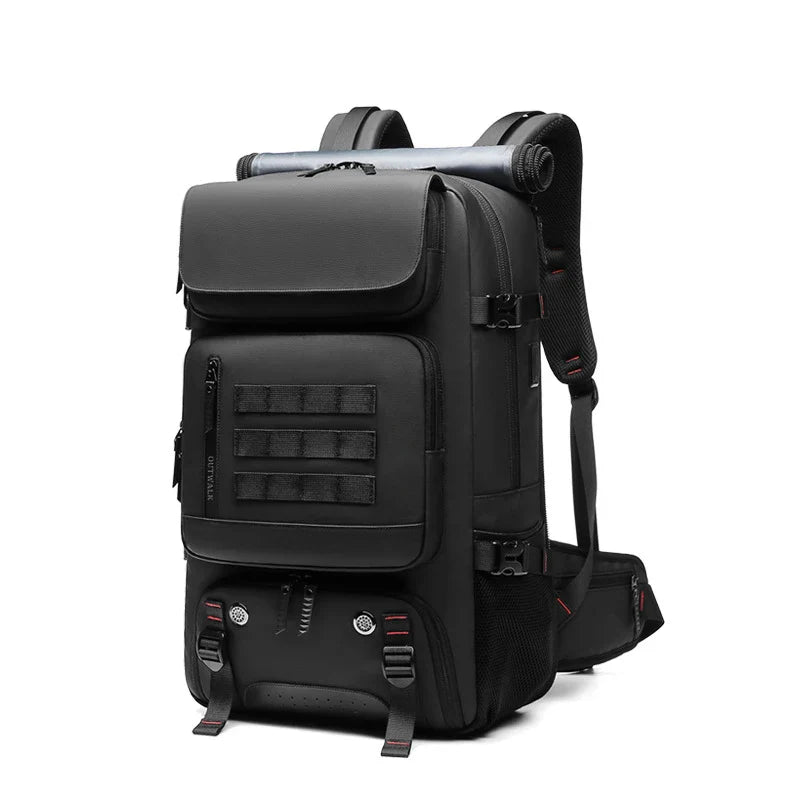 50L Travel Backpack Anti-Theft Design Black