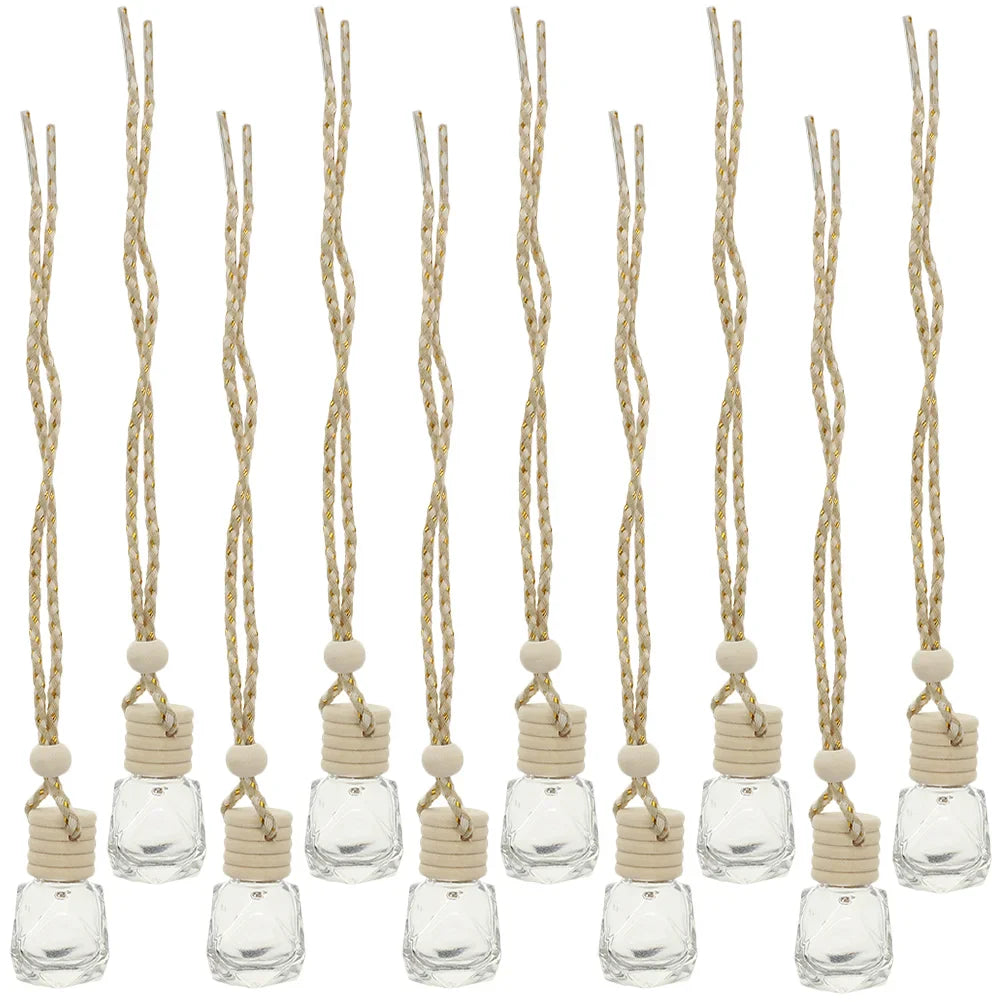 10PCS Hanging Glass Perfume Bottle Car Scent Diffuser–8ml