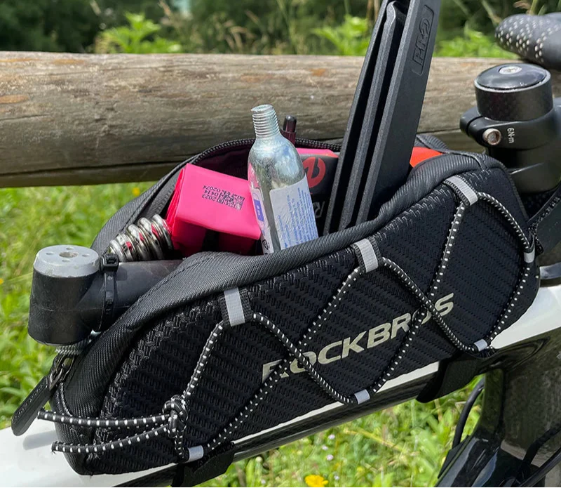 Waterproof Top Tube Bike 1L Ultralight Cycling Bag Black