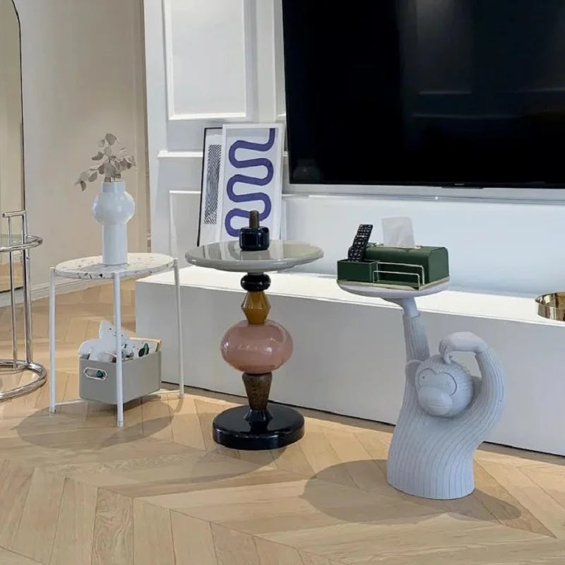 Nordic Creative Side Table - Versatile 45x69cm Wall-Mounted Design