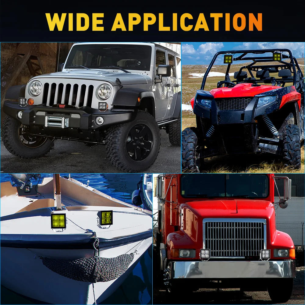 12V/24V LED Work Lights Spotlight Bar – 4x4