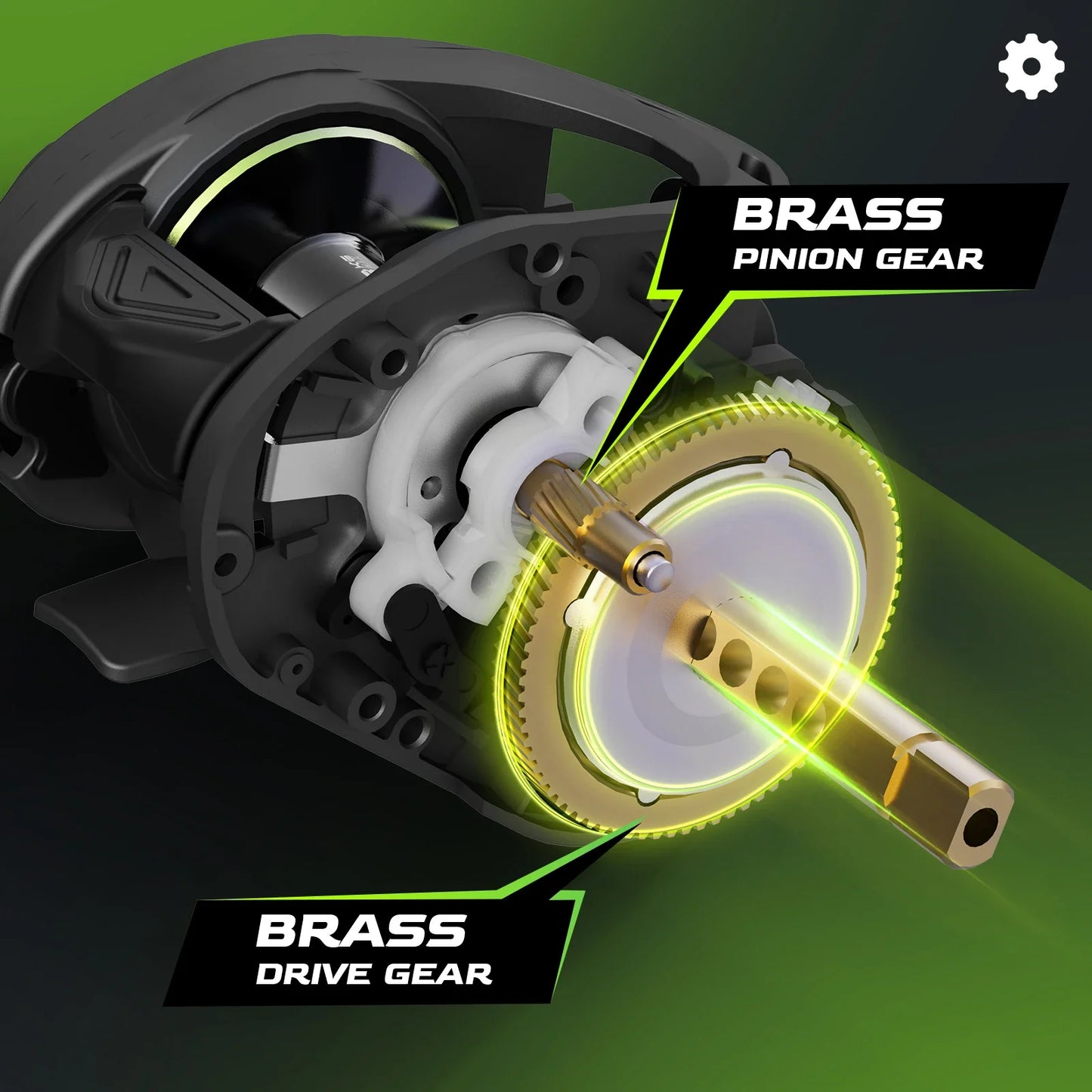 M1 Baitcast Fishing Reel 8KG Drag Right Hand Black