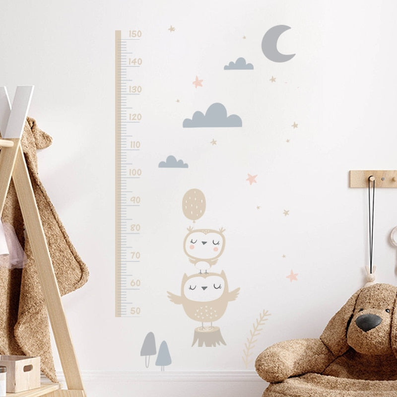 Baby Height Measurement Lion Animals Wall Sticker
